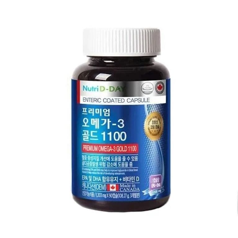 Омега-3 комплекс с витамином D Nutri D-Day Premium Omega-3 Gold 1100 (90 капсул, 115,2 г)