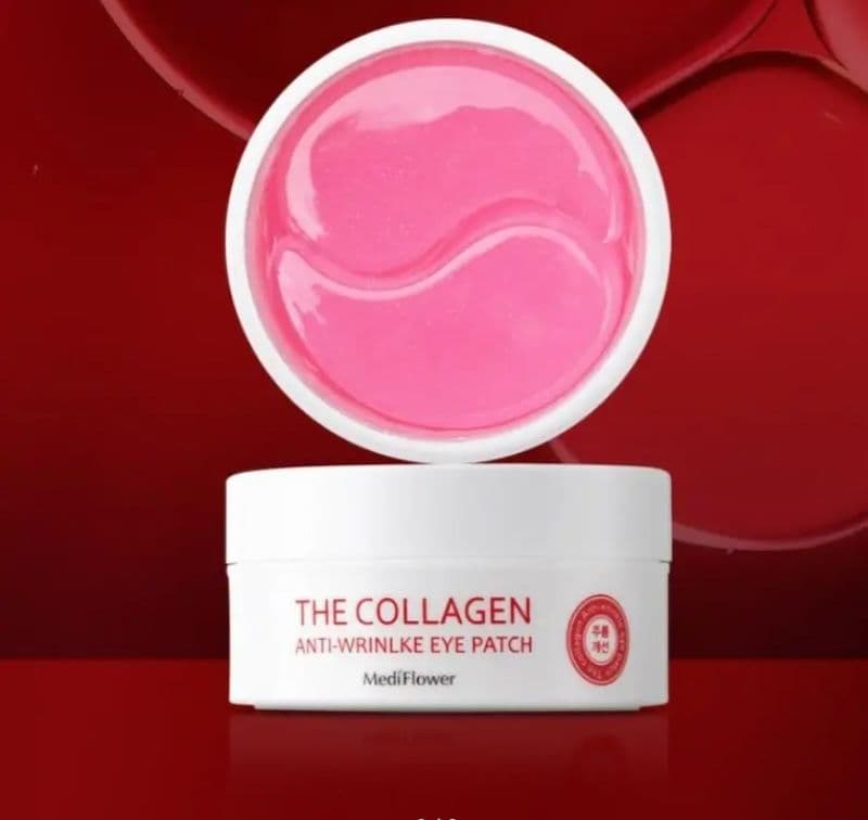 Medi Flower  Гидрогелевые патчи для глаз с коллагеном против морщин, 60 шт