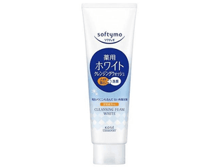 KOSE Softymo Medicated Cleansing Foam White Осветляющая пенка для умывания с ферментированным соевым молоком и витамином C 150 г.
