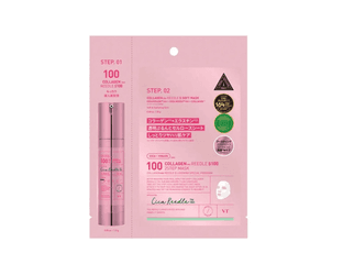 VT Cosmetics Collagen Reedle Shot 100 2step Mask Двухфазная маска с микроиглами и коллагеном, 1,5 + 25 гр