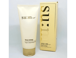 SU:M37 Time Energy Fresh Cleansing Foam — Люксовая освежающая пенка для умывания