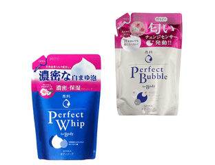 Гель для душа от неприятных запахов Shiseido Senka Perfect Bubble For Body.  ( 330мл запаска)