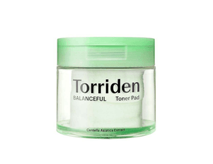 Гипоаллергенные очищающие пэды с центеллой Torriden Balanceful Cica Toner Pad