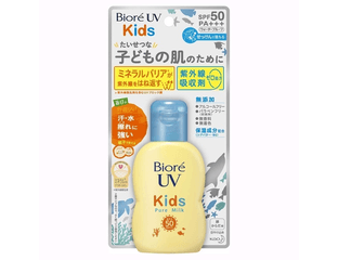 Детский солнцезащитный крем с защитой SPF50 / PA +++, Biore UV Kids Pure Milk, 70 мл.