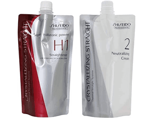 Shiseido Professional Crystallizing Straight H1+2 Двухэтапная система салонного выпрямления волос, для нормальных и жестких непослушных волос