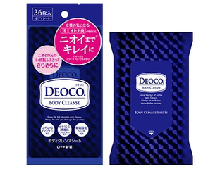 Очищающие влажные салфетки для тела ROHTO DEOCO BODY CLEANSE