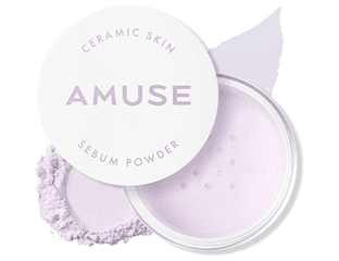 Матирующая пудра прозрачная AMUSE Ceramic Skin Sebum Powder 02 Violet Объем: 5 г