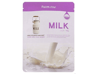 Тканевая маска с молочными протеинами [FarmStay] Visible Difference Mask Sheet Milk