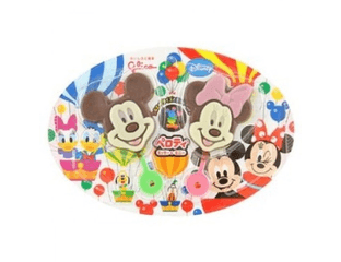 Glico Peloty Mickey & Minnie Шоколадный леденец на палочке 19гр. Япония