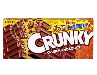 Шоколад с хрустящем рисом Lotte Crunky Crunch Chocolate, 45г