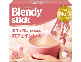 AGF Blendy Stick Cafe au Lait Yasuragi без кофеина 20 Stick Сделано в ЯПОНИИ