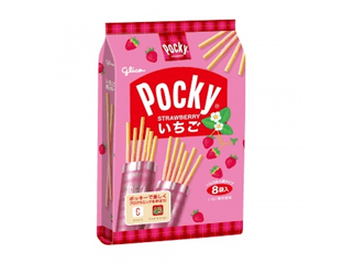 Glico Pocky Strawberry Палочки с клубничным шоколадом – 8 штук