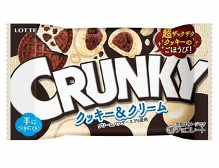 Шоколадное драже Lotte Crunky, печенье и сливки, 37 г