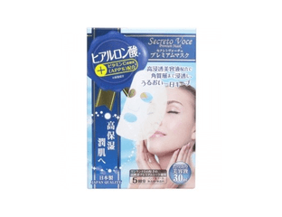 Маска для лица увлажняющая с гиалуроновой кислотой Secreto Voce Premium Mask / KOSE (5 листов по 30 мл)