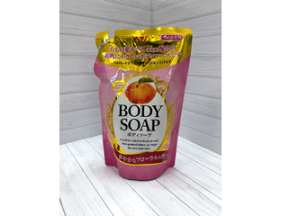 Wins Body Soap peach гель для душа увлажняющий с экстрактом листьев персика, 400 мл, мягкая упаковка