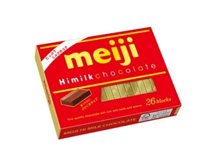 Meiji HiMilk, Шоколад молочный Япония, 120г 26 стиков