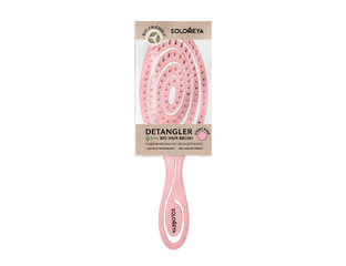 Подвижная био-расческа для волос SOLOMEYA Detangling Bio Hair Brush Light Pink (1 шт)