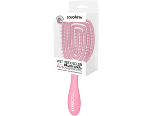 Расческа для сухих и влажных волос с ароматом клубники SOLOMEYA Wet Detangler Brush Oval Strawberry (1 шт)