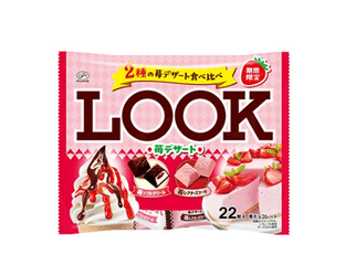Fujiya Look Strawberry Dessert Конфеты клубничное ассорти, 22 шт