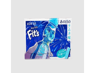 Жевательная резинка с вкусом лимонада рамунэ Lotte Fit’s Ramune Soda (12 пластинок)