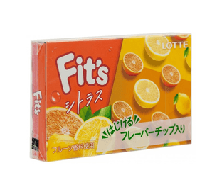 Жевательная резинка с цитрусовым миксом Lotte Fit’s Citrus Mix (12 пластинок)