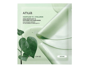 Anua Heartleaf 70 Soothing Collagen Mask — Успокаивающая гидрогелевая маска с хауттюйнией