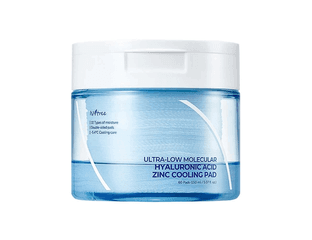 Увлажняющие пэды с охлаждающим эффектом Isntree  Low Molecular Hyaluronic Acid Zinc Cooling Pad  Объём: 150 мл / 60 шт