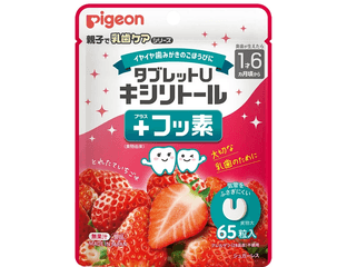 Pigeon Таблетки с ксилитом от кариеса со вкусом клубники в упаковке 65шт