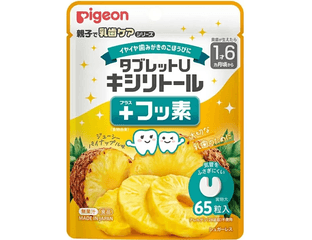 Pigeon Таблетки с ксилитом от кариеса со вкусом ананаса в упаковке 65 шт