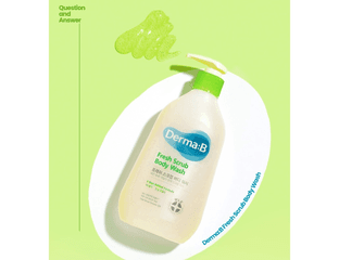 Ламеллярный освежающий гель-скраб для душа Derma:B Fresh Scrub Body Wash 420мл