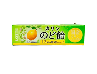 LOTTE Леденцы для горла со вкусом айвы и целебными травами 11 шт