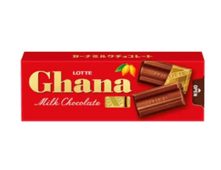 Lotte Ghana Шоколад  молочный 10шт, 40гр.