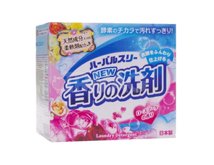 MITSUEI Laundry Detergent Стиральный порошок с ферментами и кондиционером, аромат роз, 850 мл