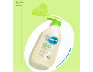 Ламеллярный освежающий гель-скраб для душа Derma:B Fresh Scrub Body Wash   Объём: 420мл