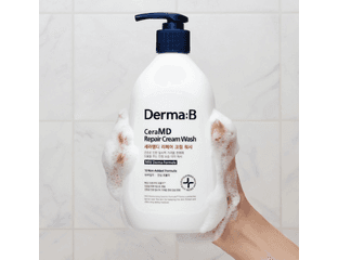 Липосомный крем-гель для душа с ламеллярной эмульсией Derma:B CeraMD Repair Cream Wash 400мл
