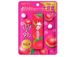 Lotte  Plum Ramune Драже  со вкусом сливы, 50г