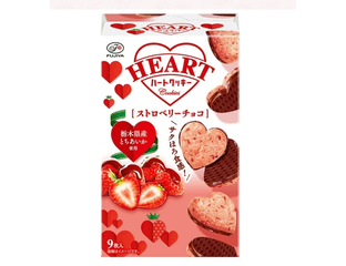 Fujiya Heart Печенье клубничное с шоколадом, 9шт