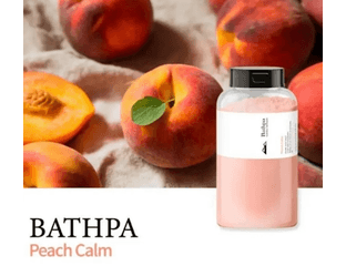 Bathpa Australian Salt Bubble - Soft Rosy Пенящаяся соль для ванны, аромат персика, 500 гр
