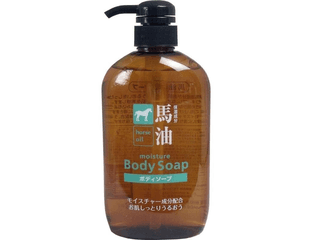 Kumano "Horse Oil Body Soap" Жидкое мыло для тела с лошадиным маслом и гиалуроновой кислотой, 600 мл.