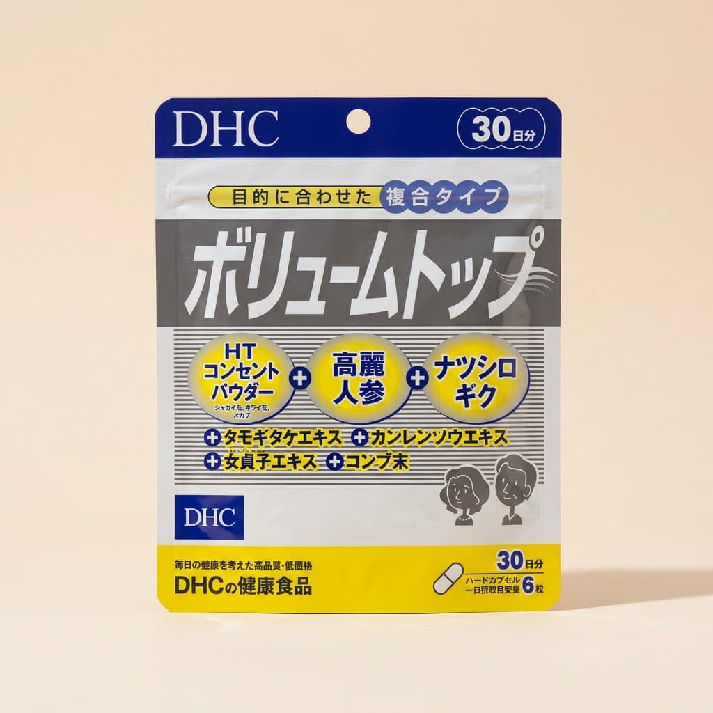 Комплекс  для роста и густоты волос DHC Volume Top на 30 дн