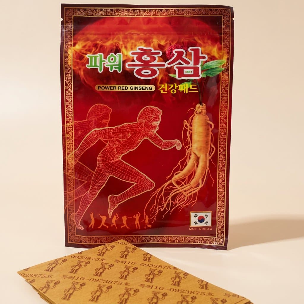 Пластырь с красным женьшенем Power Red Ginseng (1 шт)