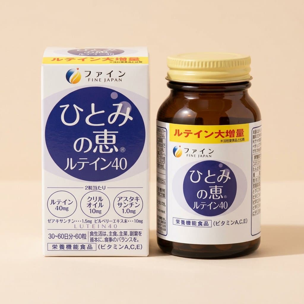 Fine Japan Sharp Vision Лютеин, астаксантин, зеастаксантин, 30 дн / 60 шт