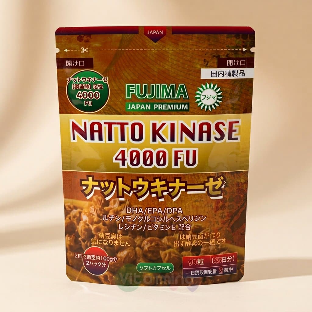 Комплекс для поддержки сосудов FUJIMA Nattokinase 4000 FU (90 капсул)