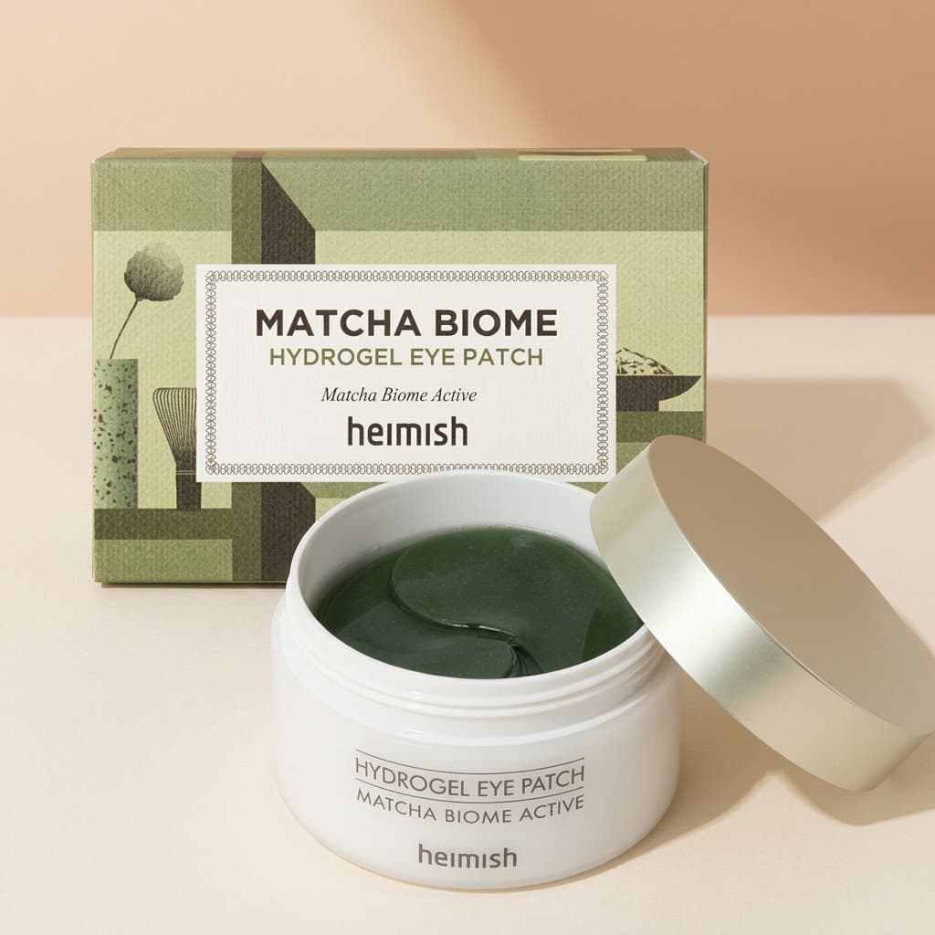 Восстанавливающие гидрогелевые патчи с пробиотиками Heimish Matcha Biome Active Hydrogel Eye Patch (60 шт)