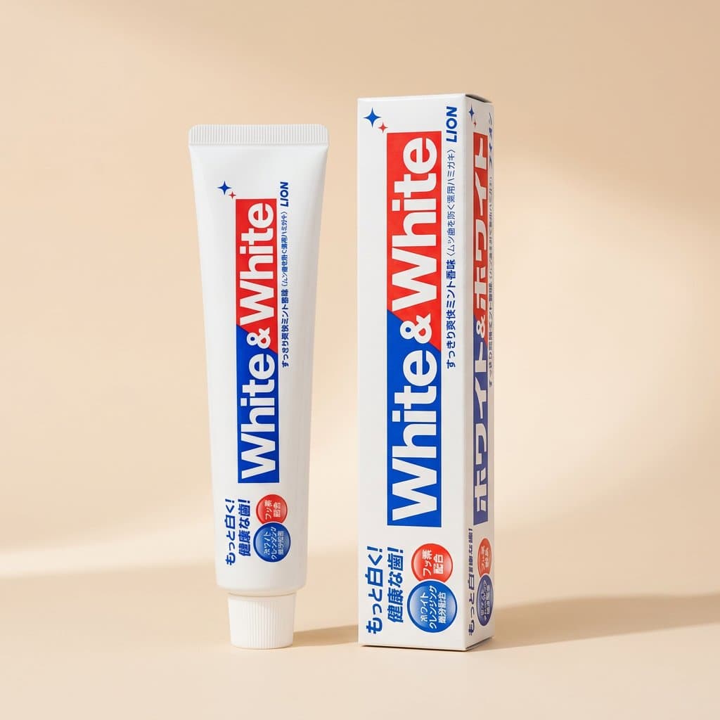 LION White and White Зубная паста отбеливающая 150гр