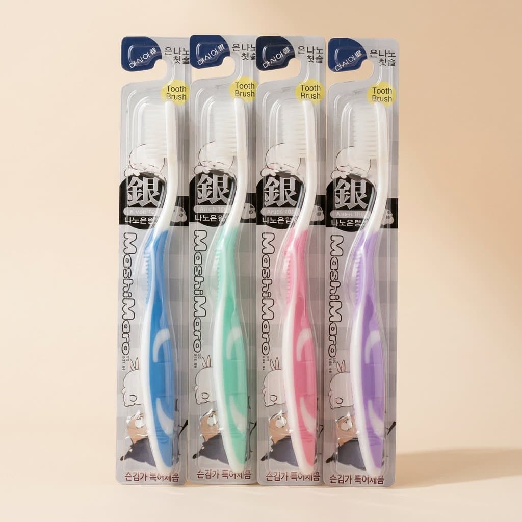 Зубная щётка с наносеребром Mashimaro Nano Silver Toothbrush (1 шт)