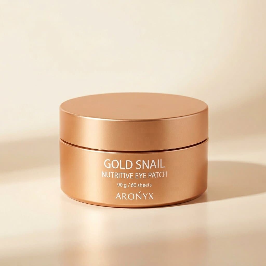 Medi Flower Aronyx Gold Snail Nutritive Eye Patch Подтягивающие гидрогелевые патчи для глаз с муцином улитки и золотом, 60 шт