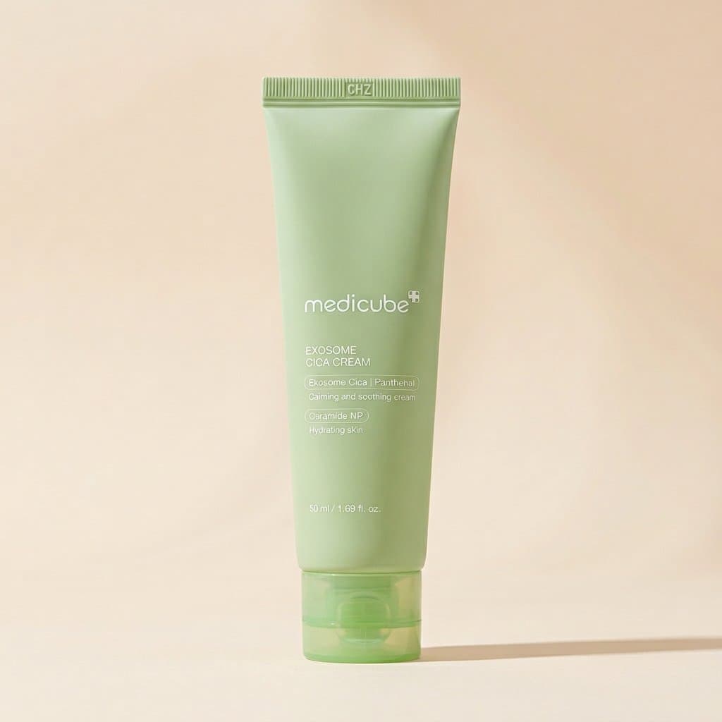 Лёгкий успокаивающий крем с центеллой medicube Exosome Cica Cream, 50 мл