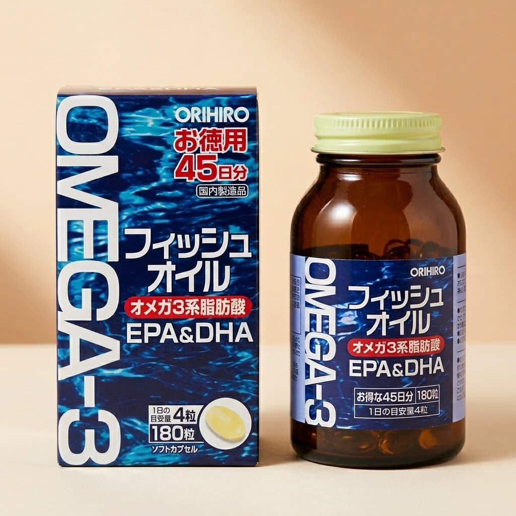 ORIHIRO Омега-3 (180 капс на 45 дней).
