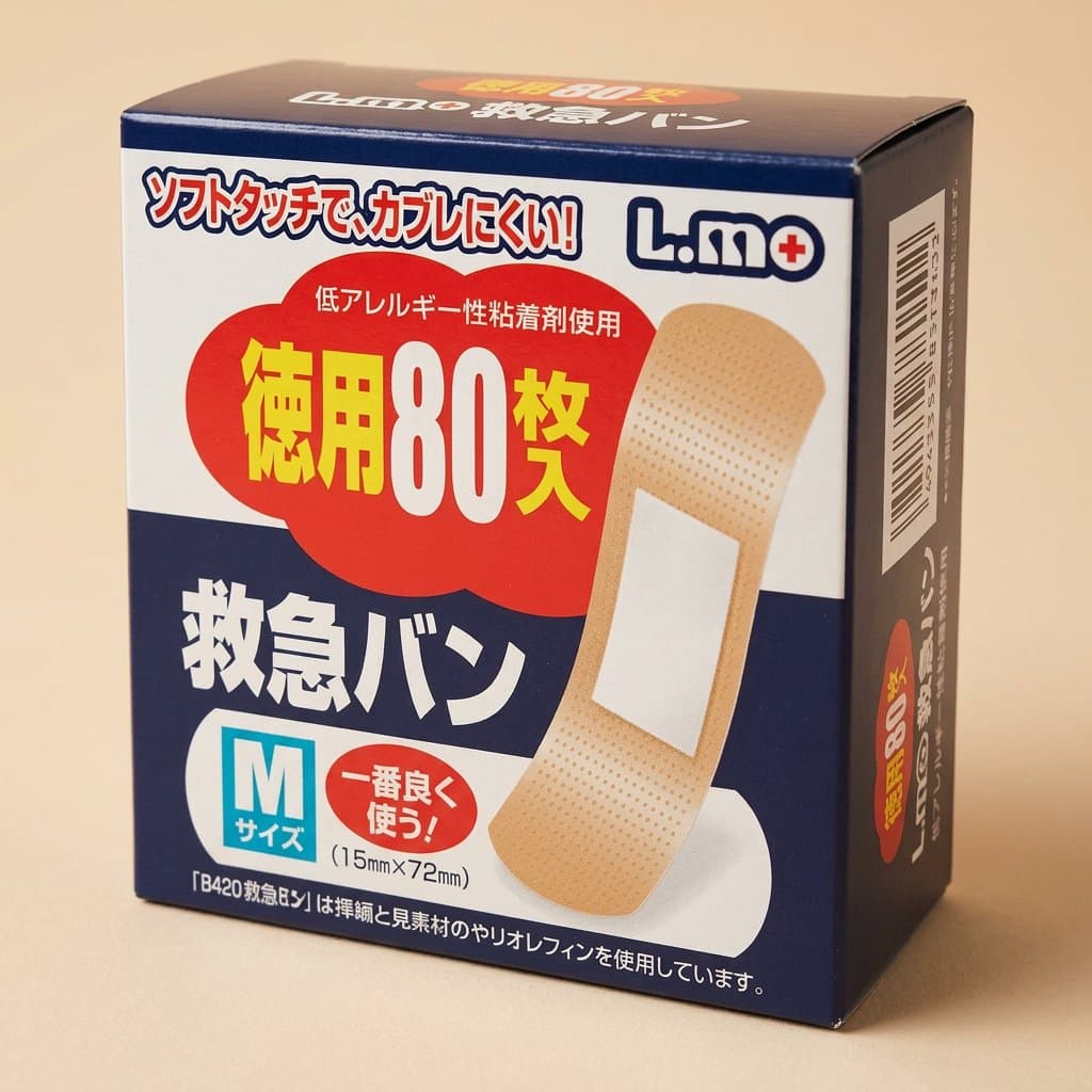 Пластырь для ран L.mo Soft Touch M (80 шт, 19×72 мм)